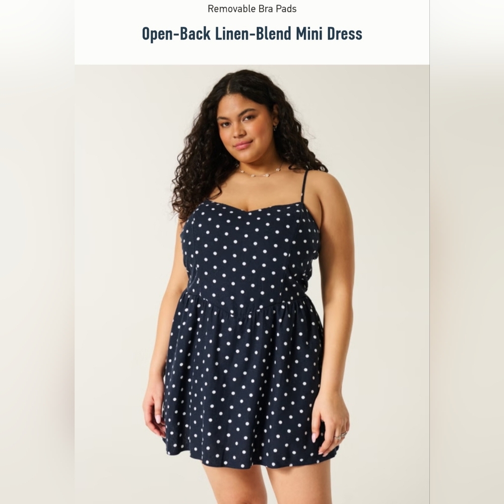 Brand New Hollister Open Back Mini Dress
